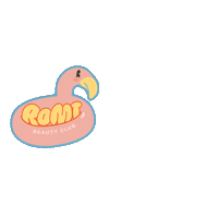 Flamingofloat Sticker by romibeautyclub