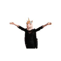 Unicorn Sup Sticker by Pablo Rivera