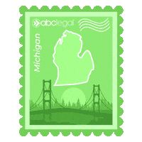 Letter Michigan Sticker by ABCLegal