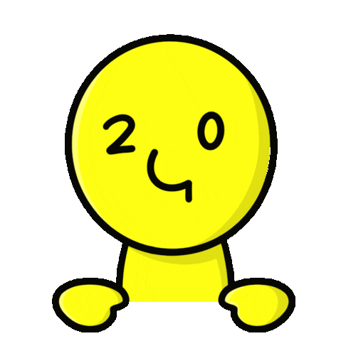 pomi240 cartoon hello illustration artist Sticker