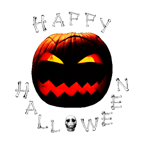 jack-o-lantern halloween Sticker by Kevin Carter