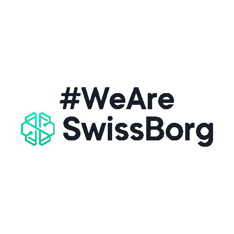 SwissBorg giphyupload cyborg swissborg justsendit Sticker