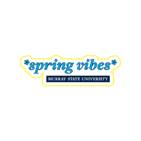 Blue And Gold Msu Sticker by Murray State University
