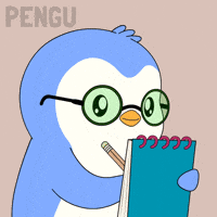 Penguin Studying GIF by Pudgy Penguins