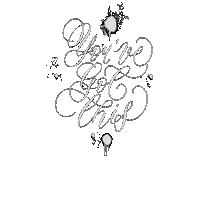 Support Calligraphy Sticker
