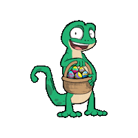 hellovrasidas bunny easter basket egg Sticker