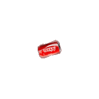 Sponsored gif. A red can of Coca-Cola with the name "Ariana" spins toward the viewer and then spins back out of sight. 
