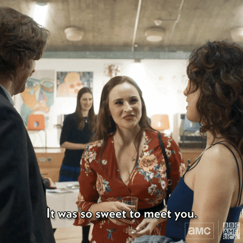 nice to meet you killing eve GIF by BBC America