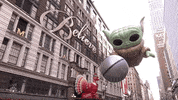 Macys Parade Baby Yoda GIF by The 95th Macy’s Thanksgiving Day Parade