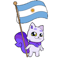 Buenos Aires Flag Sticker by Lucky Kat Studios