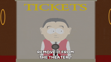 tickets speaking GIF by South Park 