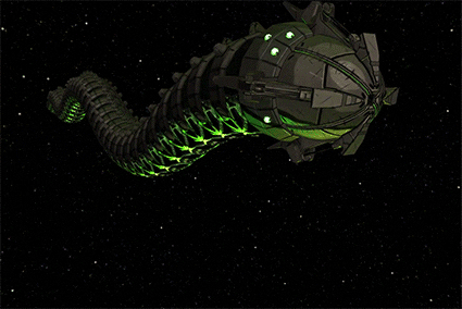 space worm GIF