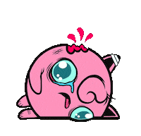 Sad Pink Sticker