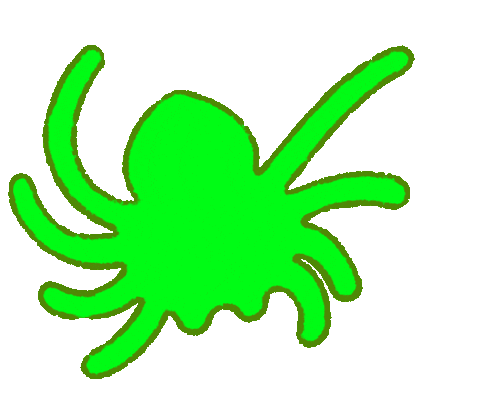 Halloween Spider Sticker by Katie Jones