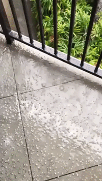 Cold Front Brings Burst of Hail to Los Angeles