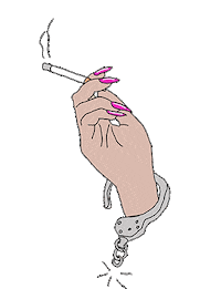 Chain Cigarettes Sticker by TOUSTA BAGS