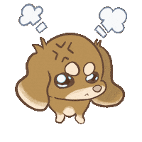 Angry Dog Sticker