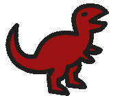 dinostudio angry dinosaur dino trex Sticker