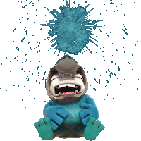 Happy New Year Wow Sticker by The Animasks