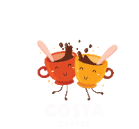 Coffee Time Autumn Sticker by Costa Coffee Polska
