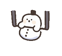 yunyunbox workout crossfit clean snowman Sticker