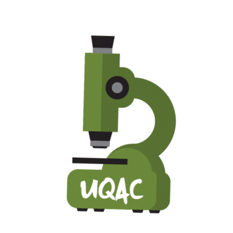 Microscope Sticker by Université du Québec à Chicoutimi