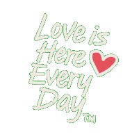 Cute Heart Encouraging Sticker by Love is Here Every Day™
