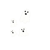 katiedensondesigns halloween ghost spooky kdd Sticker