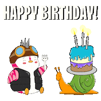 Celebrate Happy Birthday Sticker by Pudgy Penguins