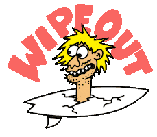 brdstores wipeout brd boardriders cariboo Sticker