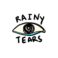 sad rain Sticker