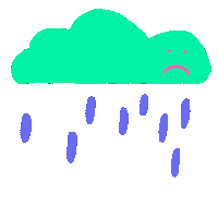 Sad Cry Sticker