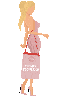 cherryflowerch bag sac cherryflower cherryflowerch Sticker