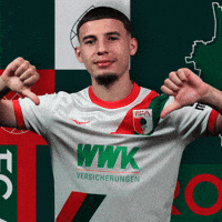 Football Thumbs Down GIF by FC Augsburg 1907