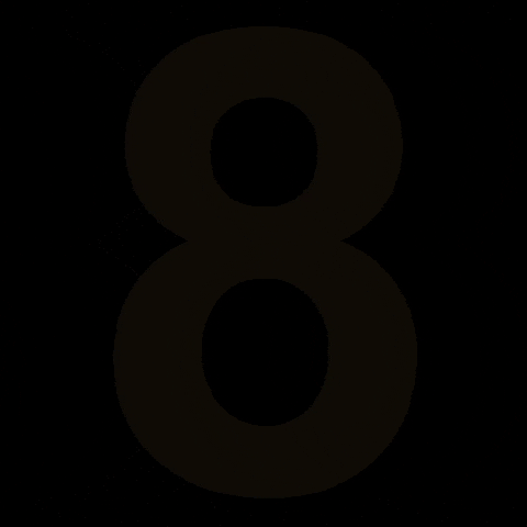 lorenaknnot giphygifmaker number 8 numero GIF