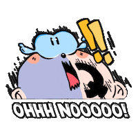 Scared Oh No Sticker by VEQuestor