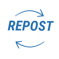 Arrow Repost Sticker by Decathlon