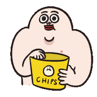 Chips Eat Sticker