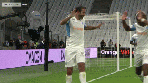 Didier Drogba Celebration GIF by Olympique de Marseille