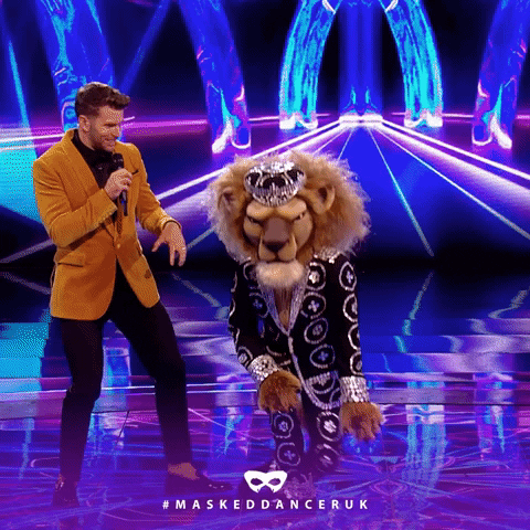 Fall King GIF by The Masked Singer UK & The Masked Dancer UK