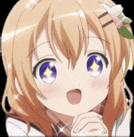 anime_kirakira chino gochiusa hotococoa GIF