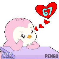 I Love You Heart Sticker by Pudgy Penguins