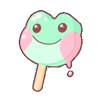 chuchuillustrations summer kawaii adorable ice cream Sticker
