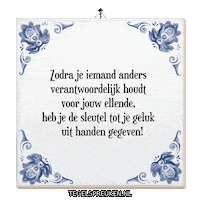 Humor Wijsheid Sticker by Tegelspreuken.nl