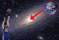 Stephen Curry Space Shot GIF