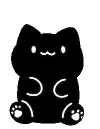 Black Cat Sticker