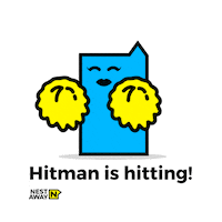 cheerleader hitman Sticker by Nestaway