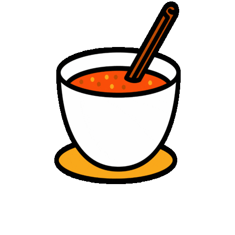 Hot Tea Fall Sticker by Maeve Chocolate