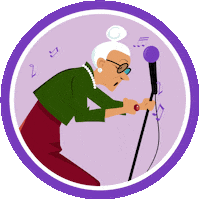 Christmas Singing Sticker by Bauli Italia