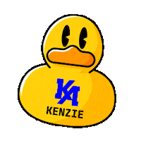 kenziebr duck code dev pato Sticker